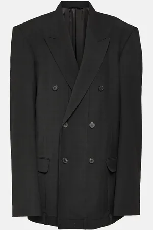 Balenciaga Deconstructed wool-blend jacket