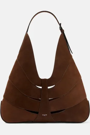 Alaïa AlaÃ¯a Delta suede shoulder bag
