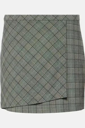 Ganni Check Mix miniskirt