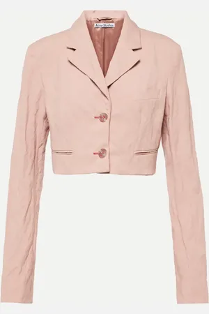 Acne Studios Jaza crinkled cotton-blend jacket