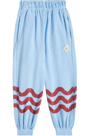 Jelly Mallow Wave cotton jersey sweatpants