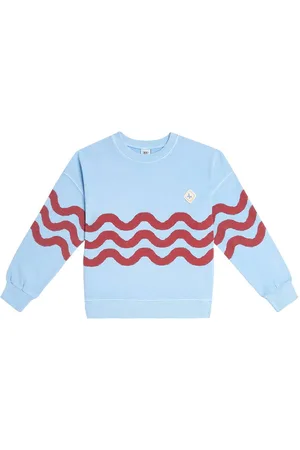 Jelly Mallow Wave Pigment cotton jersey sweatshirt