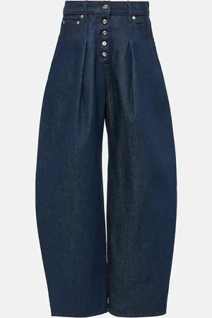 Jacquemus De-NÃ®mes Ovalo high-rise wide-leg jeans