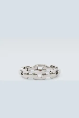 Shay Mini Deco Link 18kt white gold ring