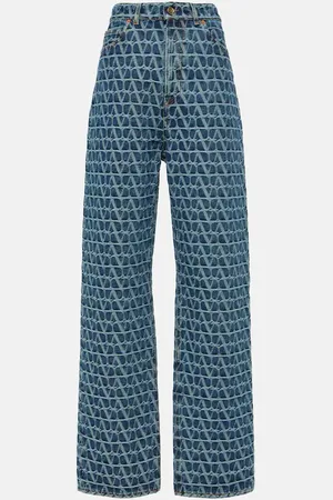 VALENTINO Toile Iconographe wide-leg jeans