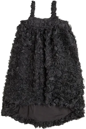 CAROLINE BOSMANS Floral-appliquÃ© tulle dress