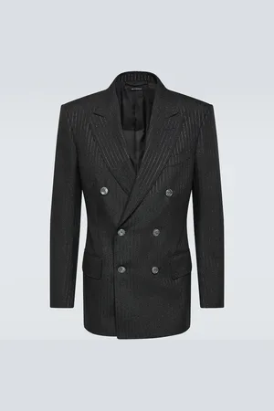 Tom Ford Atticus striped mohair-blend jacquard blazer