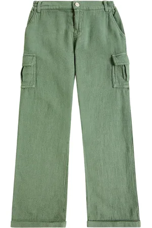 Tartine Et Chocolat Cotton and linen cargo pants