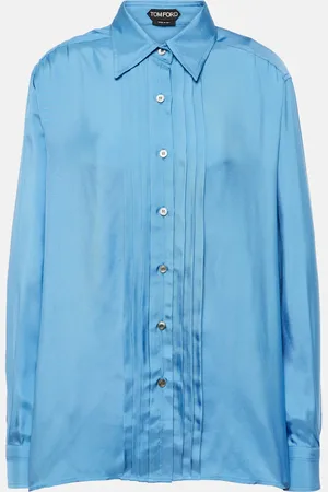 Tom Ford Pleated twill shirt