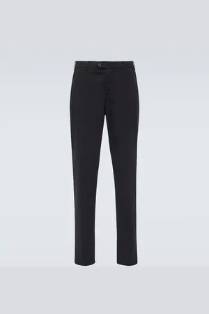 LORO PIANA Slim-Fit Tapered Stretch-Cotton Twill Trousers for Men