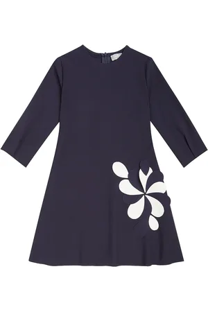 Il gufo Floral-appliquÃ© jersey dress