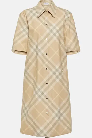 Burberry Check cotton shirt dress