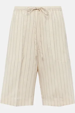 Totême Pinstripe twill shorts