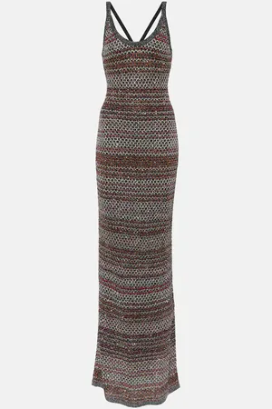 Missoni Striped sequined maxi dress