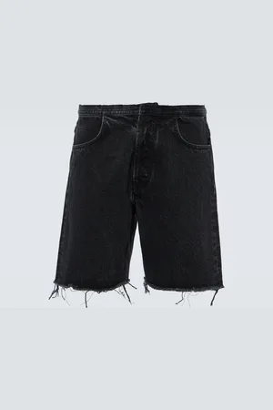 Givenchy Distressed denim Bermuda shorts