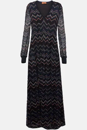 Missoni Zig Zag sequined maxi dress