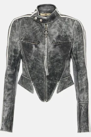 KNWLS Cropped leather jacket