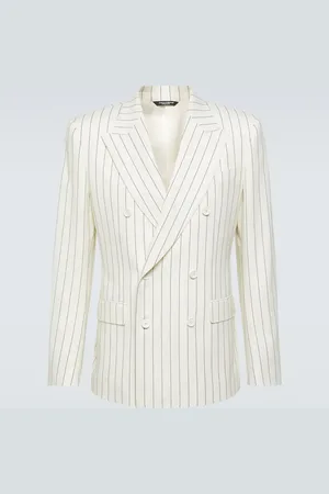 Dolce & Gabbana Pinstripe wool and silk blazer