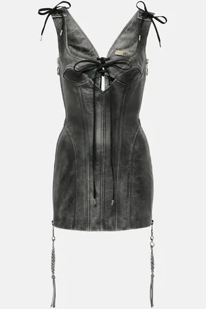 KNWLS Nihil leather minidress