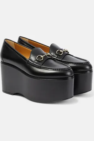 Gucci Horsebit leather platform loafers