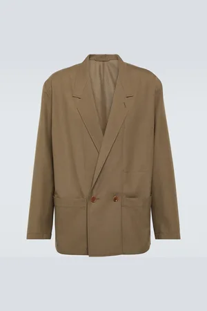 LEMAIRE Double-breasted twill jacket