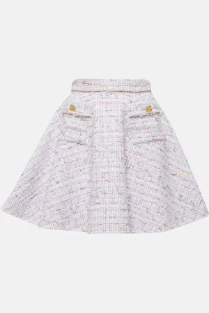 Nina Ricci High-rise cotton-blend tweed miniskirt