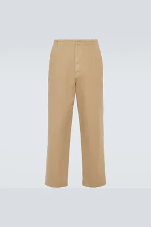 The Row Marlon cotton canvas straight pants