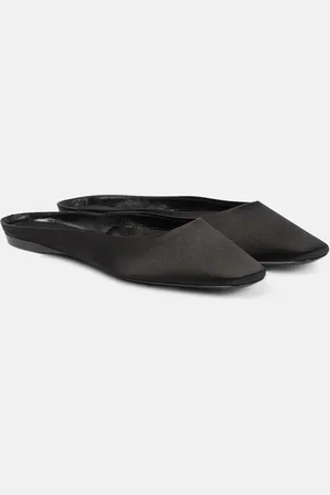 Saint Laurent Lido satin crÃªpe flats