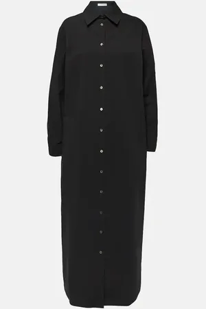 The Row Izumi oversized cotton poplin shirt dress