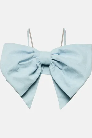 Nina Ricci Bow-detail denim bra top
