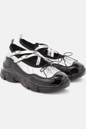 Simone Rocha Tracker satin flats