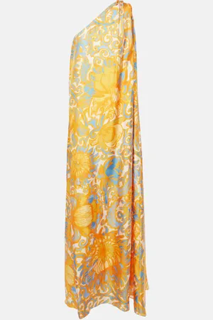 La DoubleJ Roy floral silk twill maxi dress
