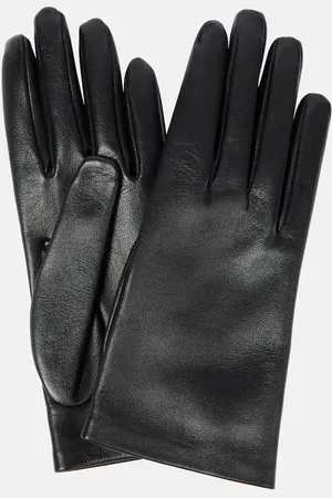 The Row Lorella leather gloves