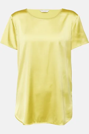 Max Mara Cortona silk-blend satin T-shirt