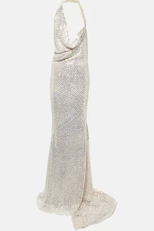 MATICEVSKI Desires crystal-embellished silk gown