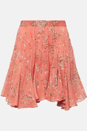 Isabel Marant Anael floral cotton and silk miniskirt