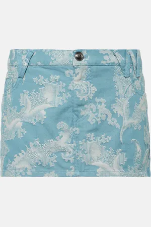 Vivienne Westwood Foam jacquard denim miniskirt