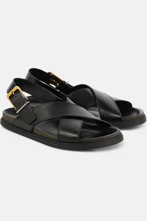 The Row Buckle leather sandals