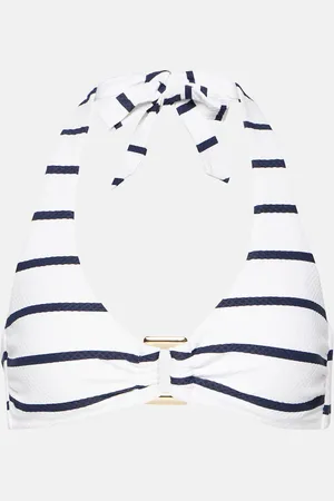 Heidi Klein Striped halterneck bikini top