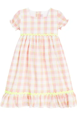 La Coqueta Gabrielle checked cotton dress