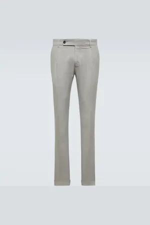 Thom Sweeney Mid-rise slim chinos