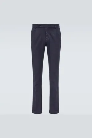 Thom Sweeney Mid-rise slim chinos