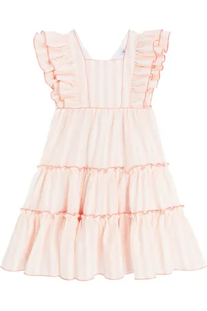 Tartine Et Chocolat Striped ruffled dress