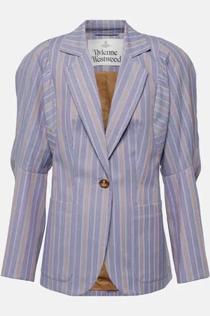 Vivienne Westwood Pourpoint striped cotton blazer