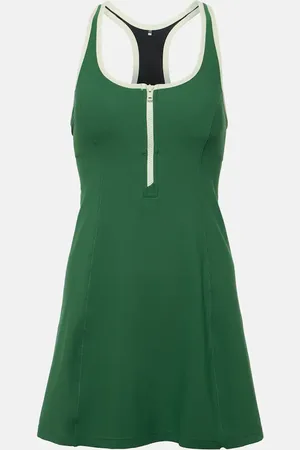 The Upside Oxford racerback tennis dress