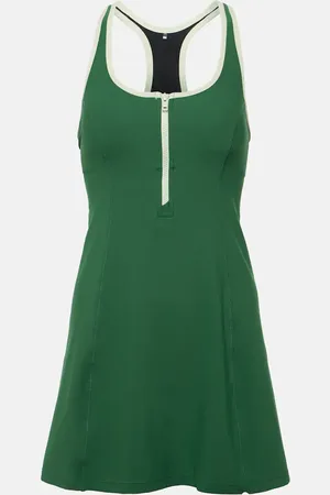 The Upside Oxford racerback tennis dress