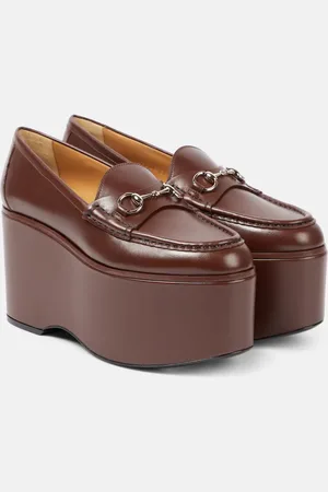 Gucci Horsebit leather platform loafers