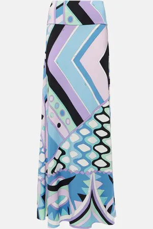 Puccini Vivara satin jersey maxi skirt