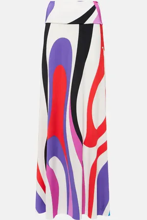 Puccini Marmo jersey maxi skirt