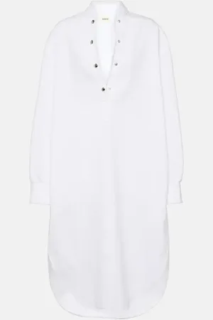 Khaite Seffi cotton shirt dress